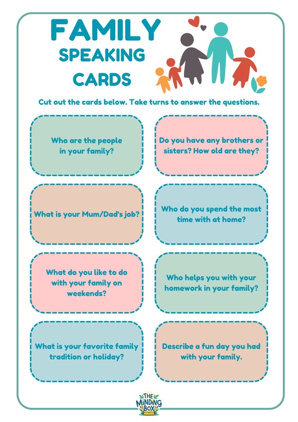 Family Speaking Cards