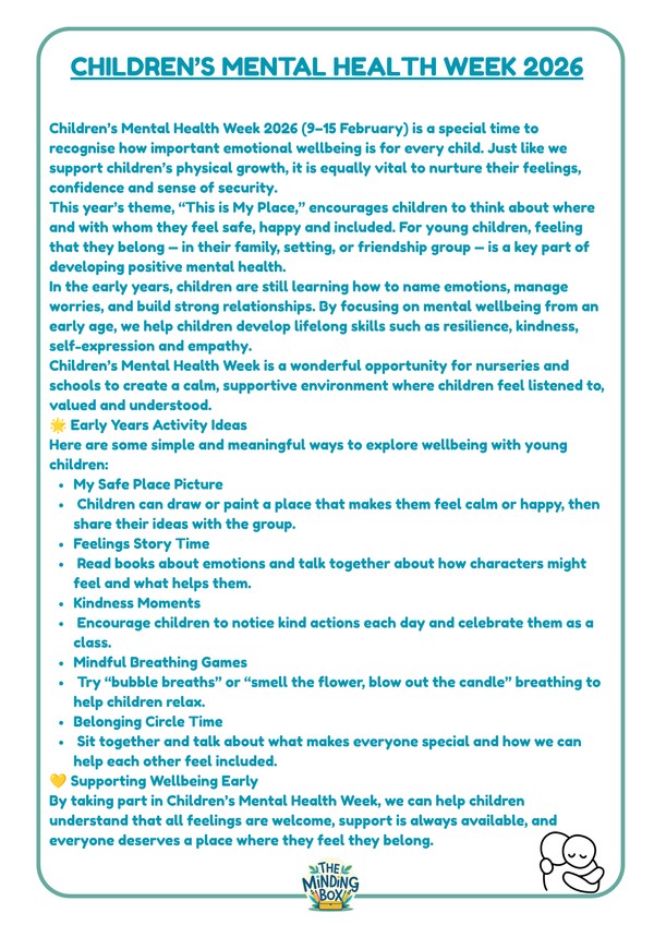 What Is Childrens Mental Health Week