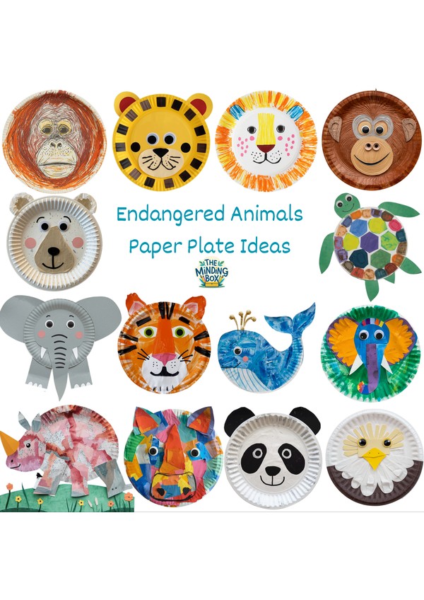Endangered Animals Paper Plates