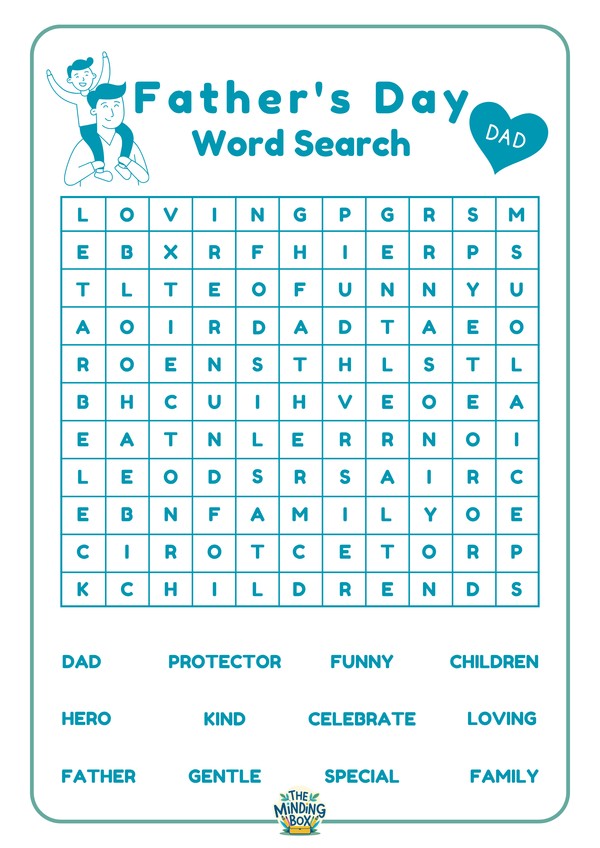 Fathers Day Wordsearch
