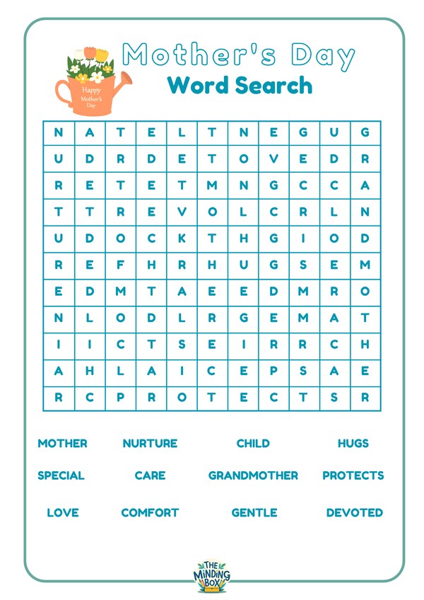 Mothers Day Wordsearch 2