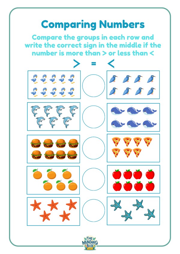 Comparing Numbers Older Children