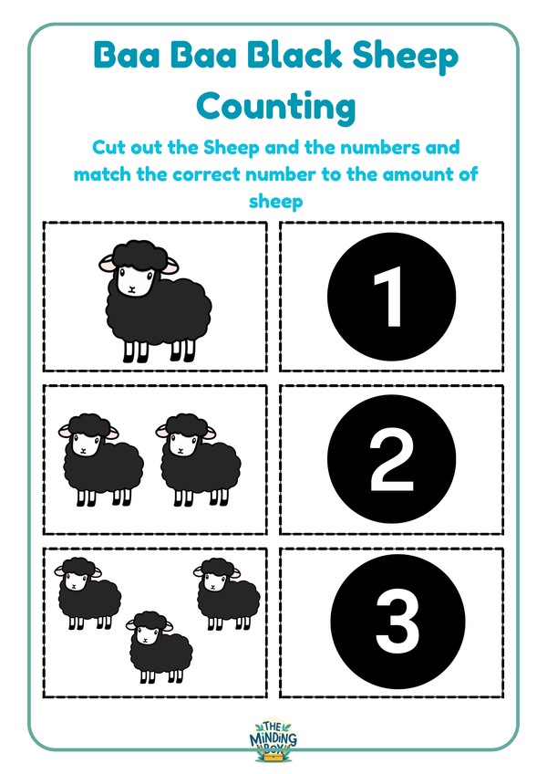 Baa Baa Black Sheep Number Count