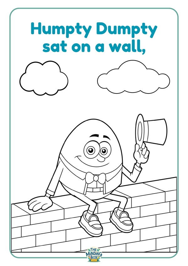 Nursery Rhymes Colouring In