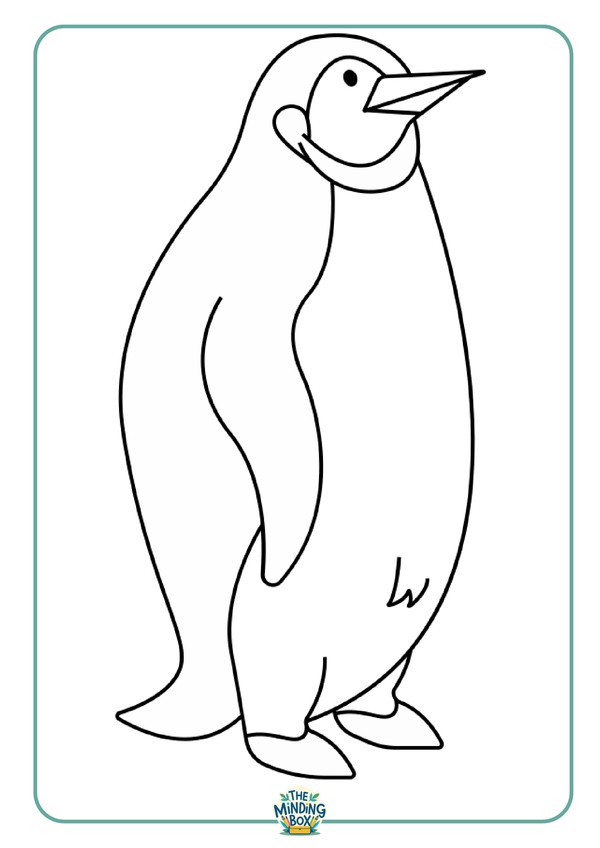 Penguin Colouring In