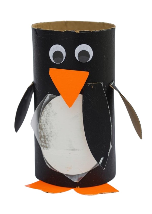 Penguin Toilet Roll Tube Craft