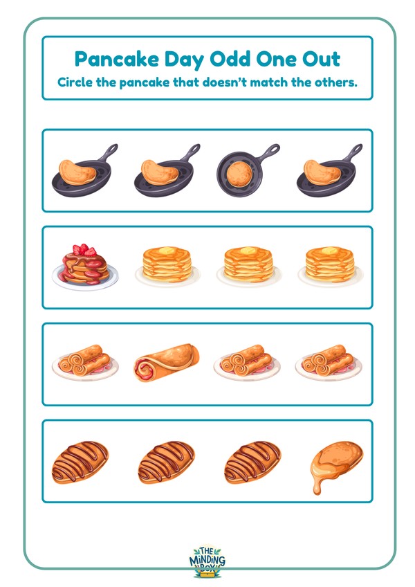 Pancake Day Odd One Out