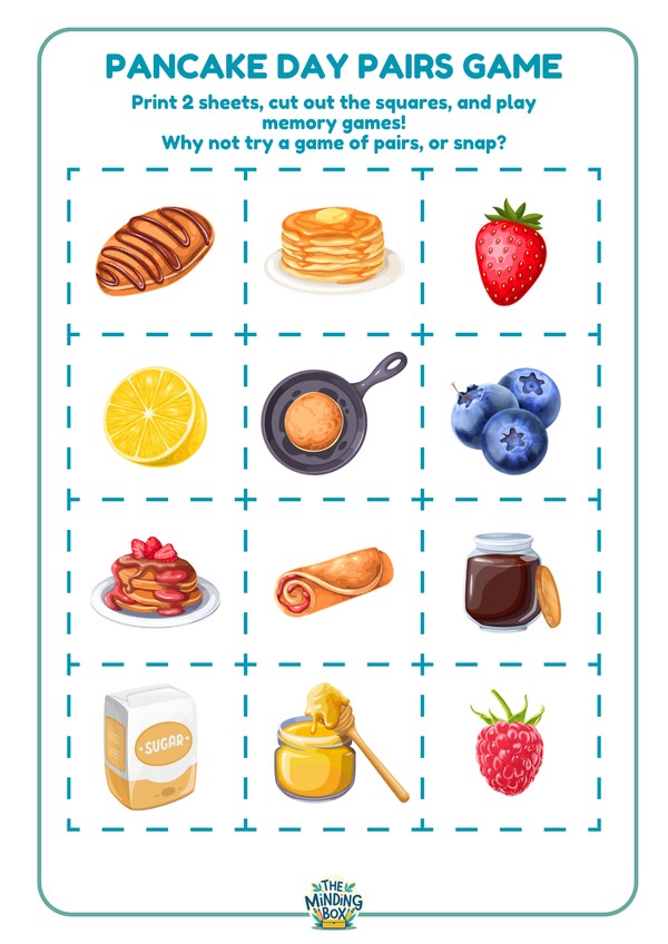 Pancake Day Pairs Game