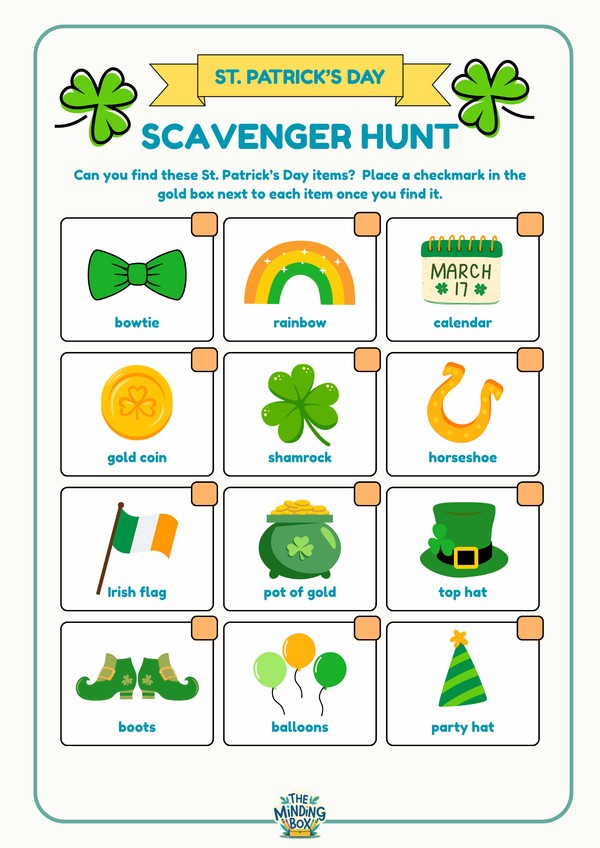 St Patricks Day Scavenger Hunt