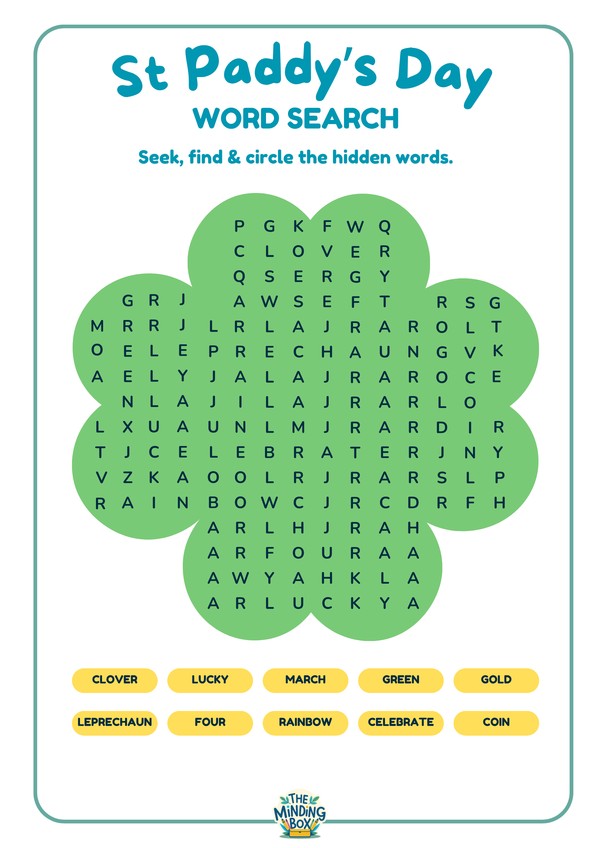 Word Search St Patricks