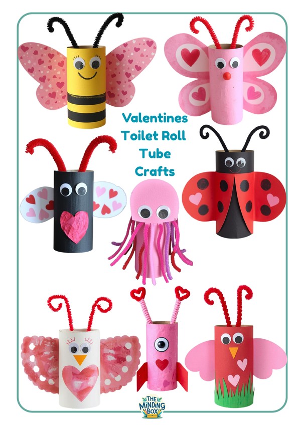 Valentines Toilet Roll Tube Crafts