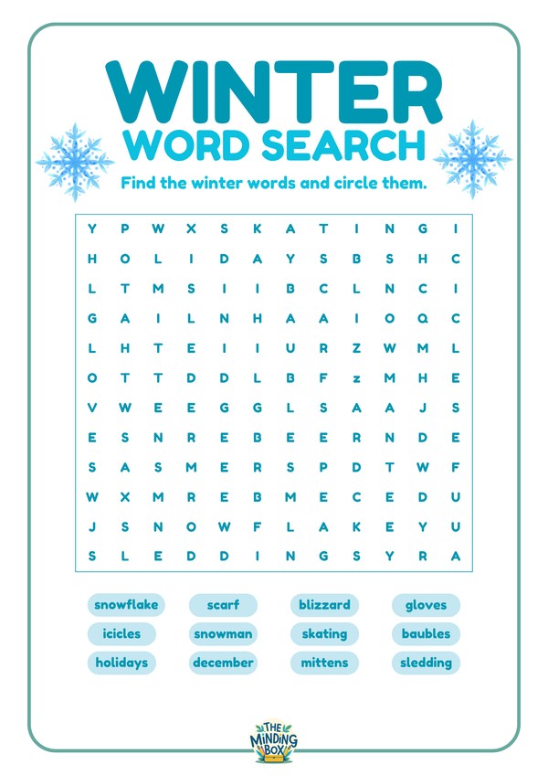 Winter Word Search