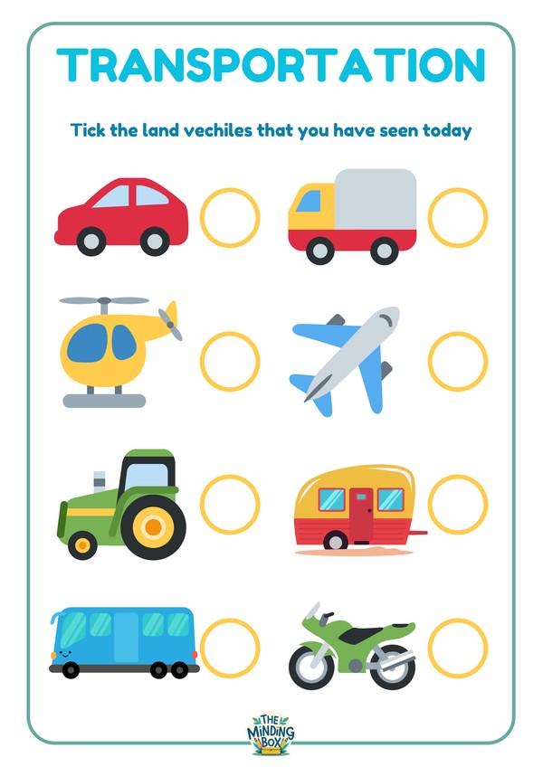 Land Transport Tick Sheet