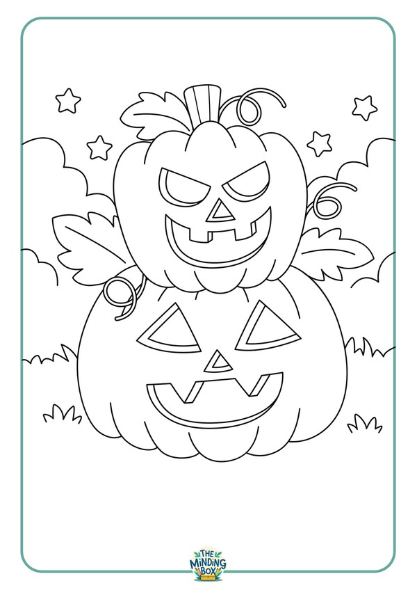 Pumpkin Colouring Page