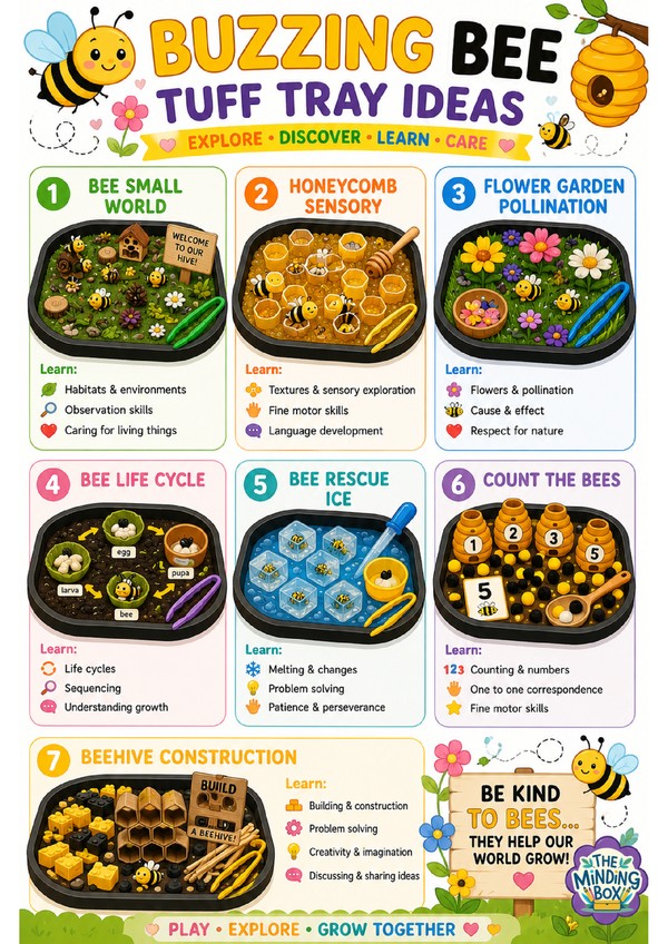 Bee Tuff Tray Ideas