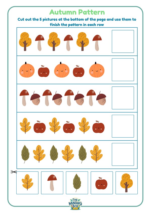 Autumn Patterns Worksheet