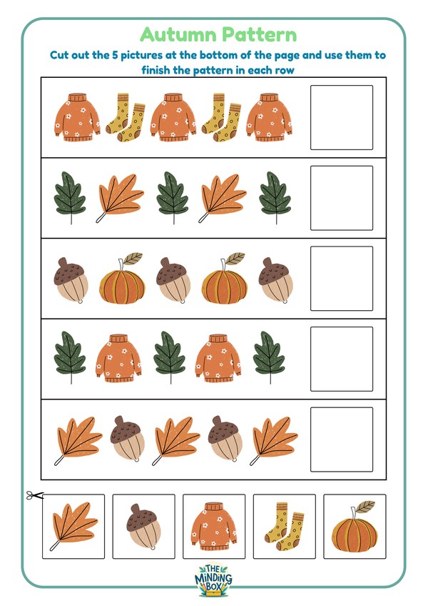Fall Patterns Worksheet