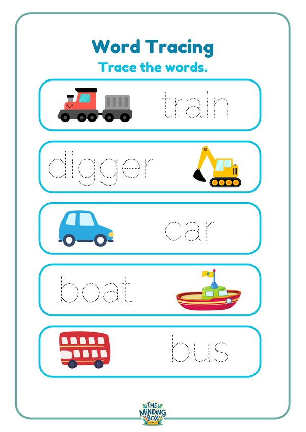 Vehicle Word Tracing