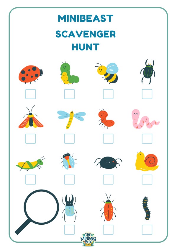 Bugs And Friends Scavenger Hunt