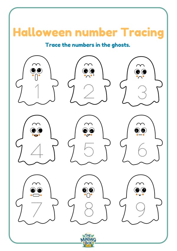 Halloween Number Tracing