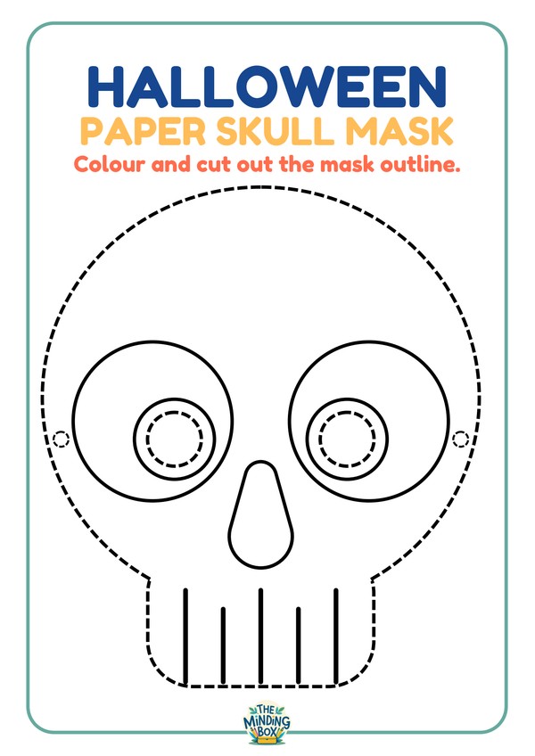 Halloween Paper Skull Mask