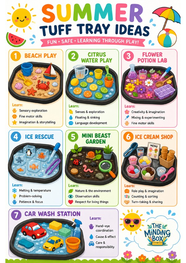 Summer Tuff Tray Ideas